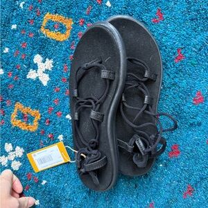 NWT Teva Black Strappy Sandals